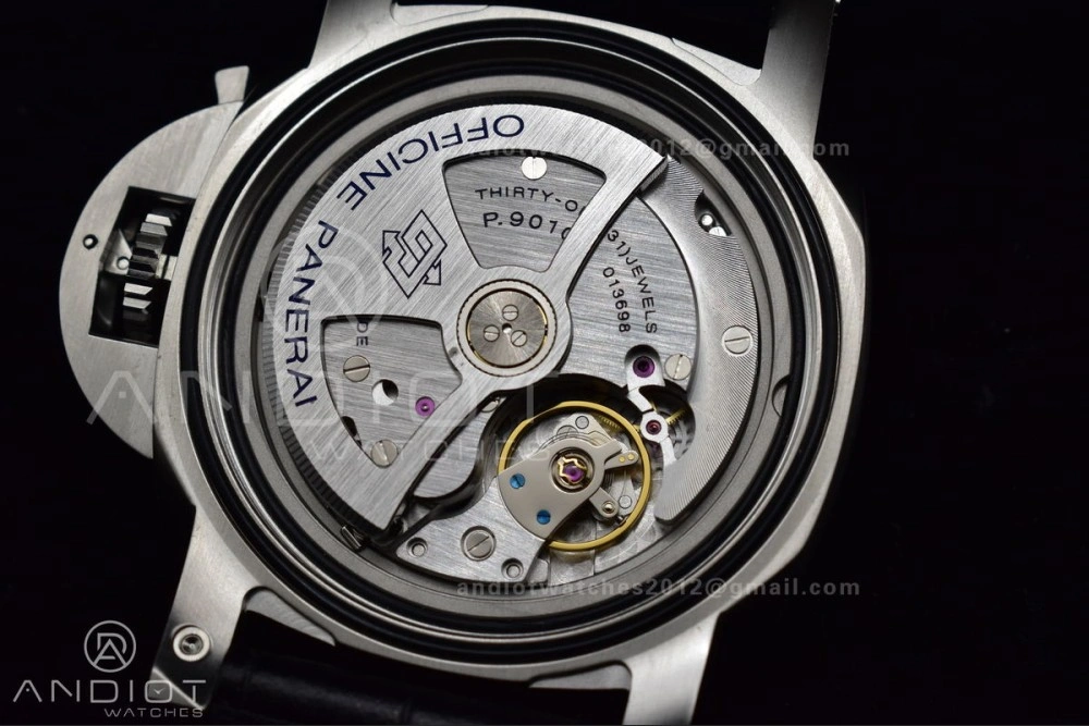 PAM1312  VSF 1:1 Best Edition Black Dial on Black Leather Strap P. TimelessDesign 980