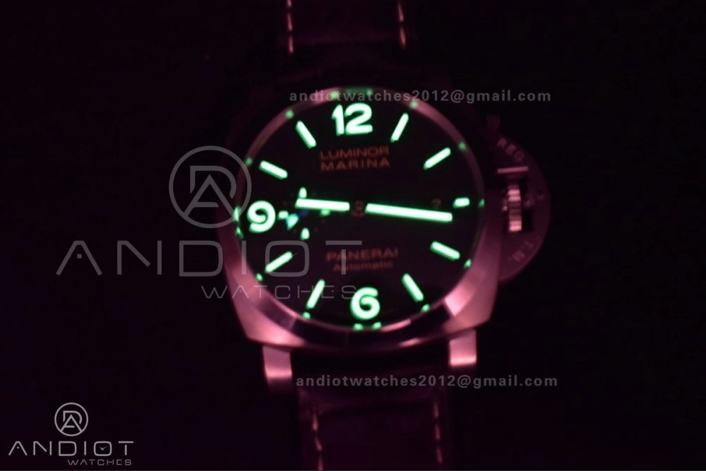 PAM1312  VSF 1:1 Best Edition Black Dial on Black Leather Strap P. TimelessDesign 980