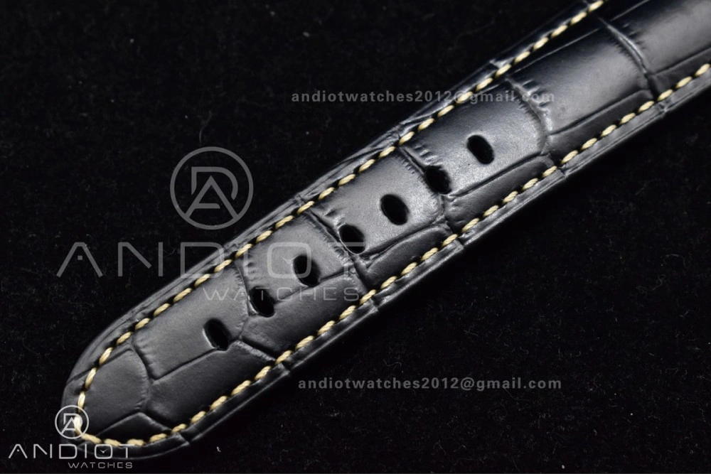 PAM1312 SBF 1:1 Best Edition Black Dial on Black Leather Strap P.9010 Clone RelaxedFit 350