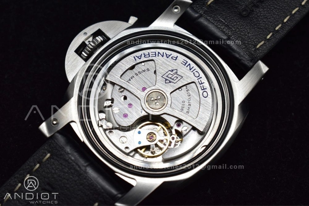 PAM1312 SBF 1:1 Best Edition Black Dial on Black Leather Strap P.9010 Clone RelaxedFit 350