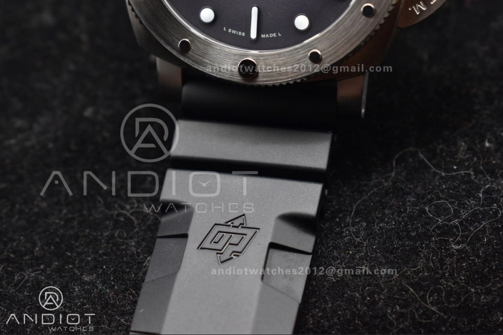 Unique PAM1323 VSF 1:1 Best Edition Grey Dial On Black Rubber Strap P 988
