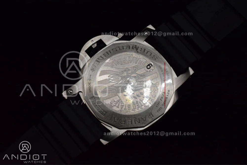 Unique PAM1323 VSF 1:1 Best Edition Grey Dial On Black Rubber Strap P 988