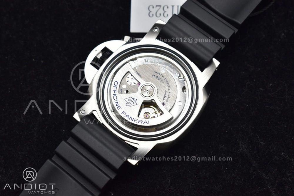 Unique PAM1323 VSF 1:1 Best Edition Grey Dial On Black Rubber Strap P 988