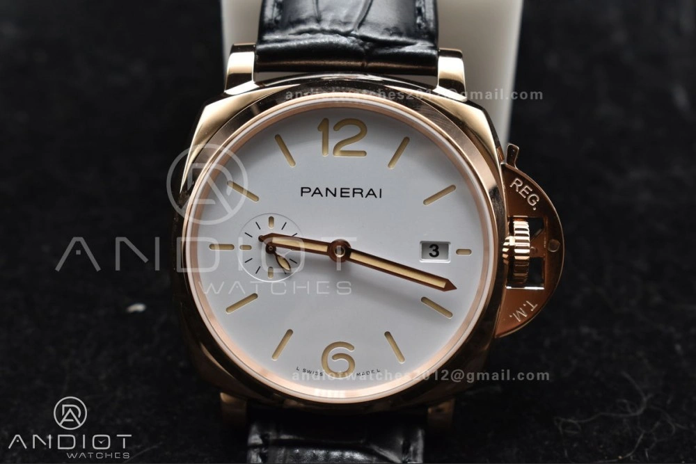 TechFriendly PAM1336 Luminor Due 42mm VSF Best Edition White Dial on Black Leather Strap P 358