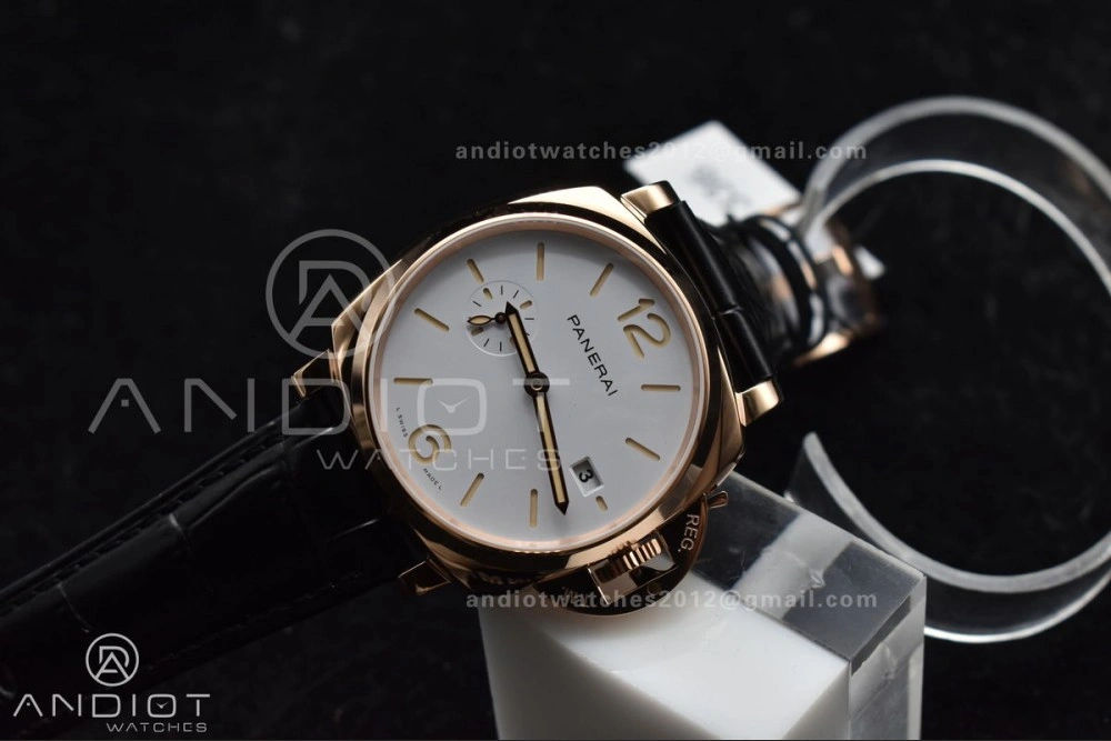 TechFriendly PAM1336 Luminor Due 42mm VSF Best Edition White Dial on Black Leather Strap P 358