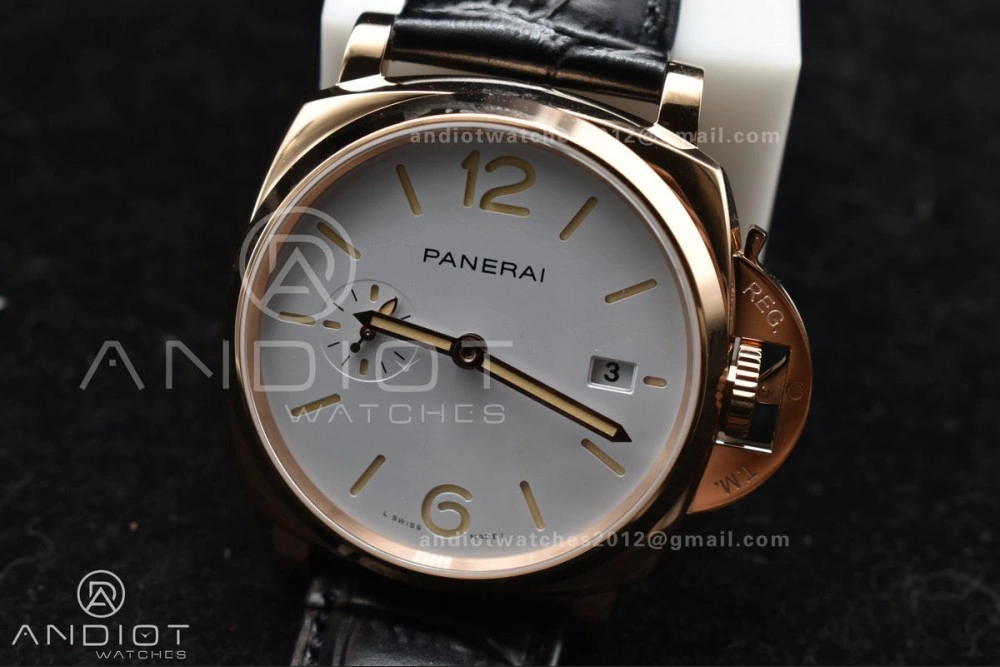 TechFriendly PAM1336 Luminor Due 42mm VSF Best Edition White Dial on Black Leather Strap P 358