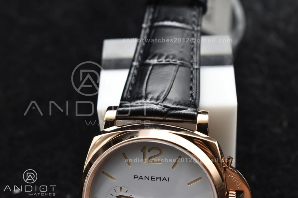 TechFriendly PAM1336 Luminor Due 42mm VSF Best Edition White Dial on Black Leather Strap P 358
