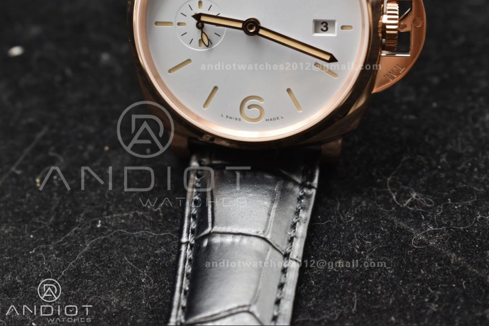 TechFriendly PAM1336 Luminor Due 42mm VSF Best Edition White Dial on Black Leather Strap P 358