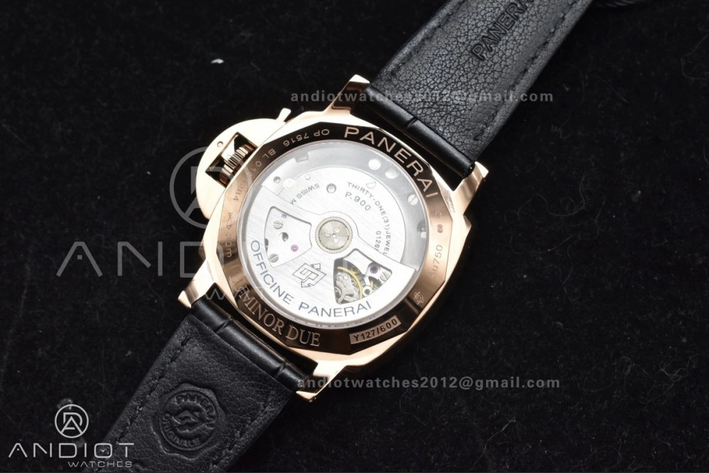 TechFriendly PAM1336 Luminor Due 42mm VSF Best Edition White Dial on Black Leather Strap P 358