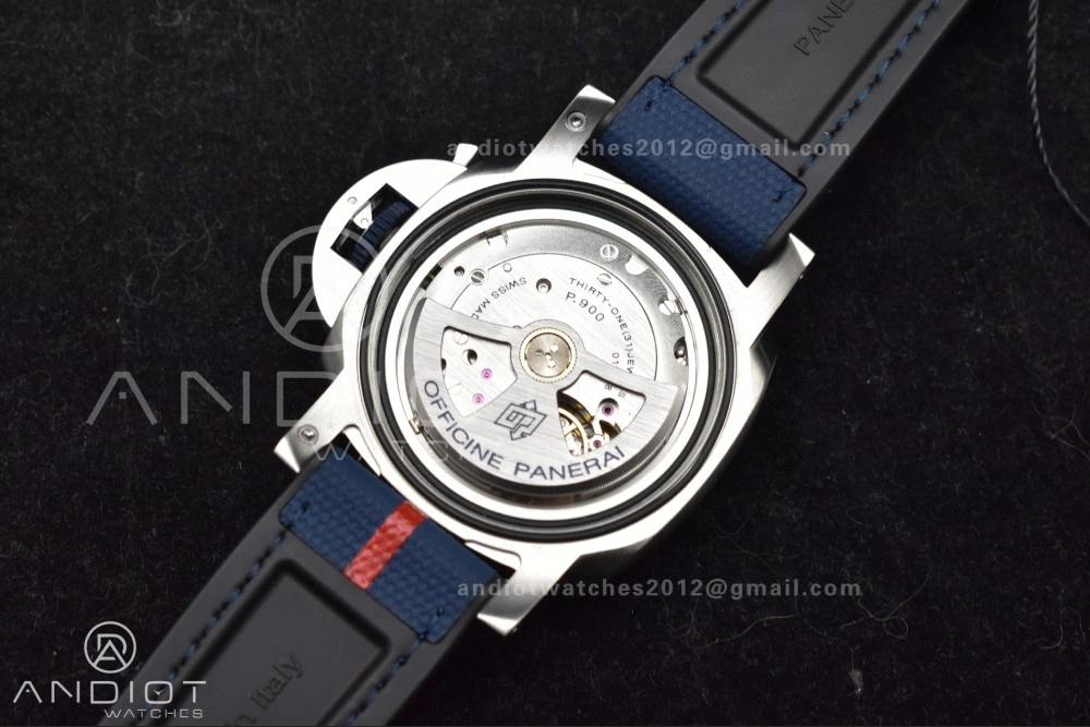 PAM1391 Luna Rossa Submersible VSF 1:1 Best Edition on Blue Fabric Strap P Bright 340
