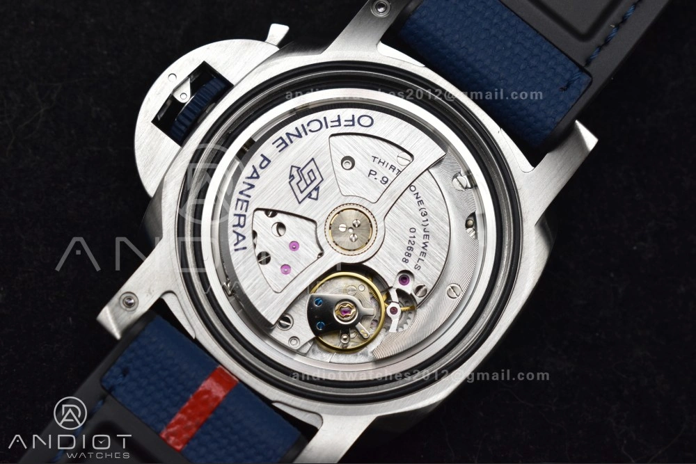 PAM1391 Luna Rossa Submersible VSF 1:1 Best Edition on Blue Fabric Strap P Bright 340