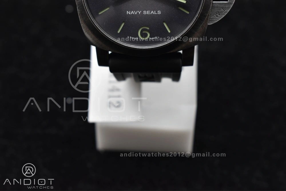 PAM1412 Navy SEALs VSF 1:1 Best Edition Iron Gray Dial on Rubber Strap P.9010 Clone Compact 326