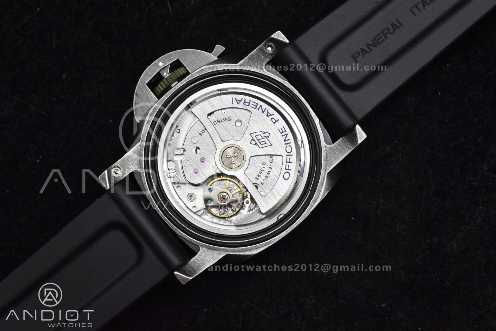 PAM1412 Navy SEALs VSF 1:1 Best Edition Iron Gray Dial on Rubber Strap P.9010 Clone Compact 326