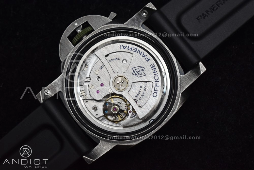PAM1412 Navy SEALs VSF 1:1 Best Edition Iron Gray Dial on Rubber Strap P.9010 Clone Compact 326