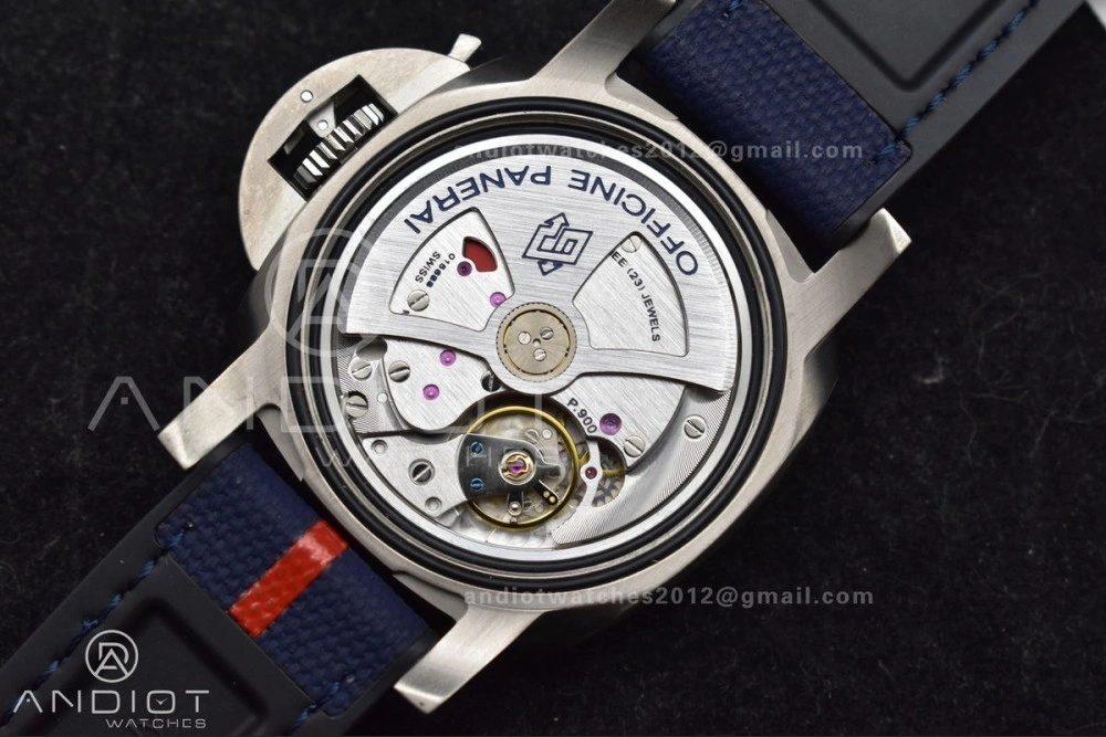 Modern PAM1507 Submersible GMT Luna Rossa 42mm VSF 1:1 Best Edition on Blue Nylon Strap P 329