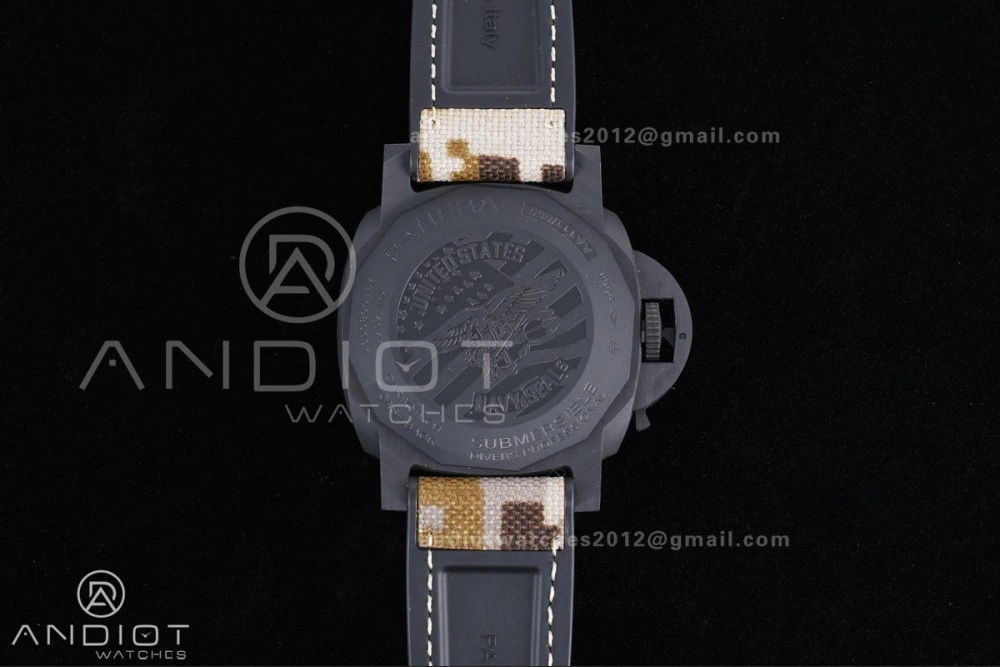 PAM1513 Submersible 44mm VSF 1:1 Best Edition Gray Ombre Dial on Camouflage Strap P Sophisticated 327