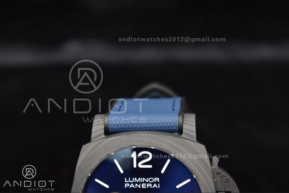 PAM1529 Luna Rossa Carbon-tech VSF 1:1 Best Edition on Blue Fabric Strap P.9010 Clone Fashionable 336
