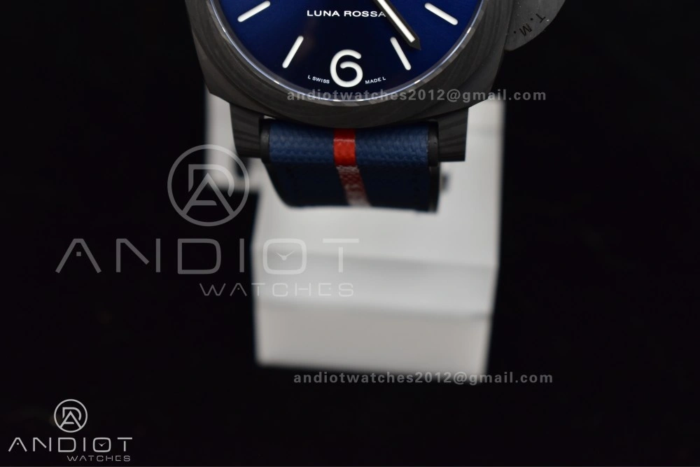 PAM1529 Luna Rossa Carbon-tech VSF 1:1 Best Edition on Blue Fabric Strap P.9010 Clone Fashionable 336