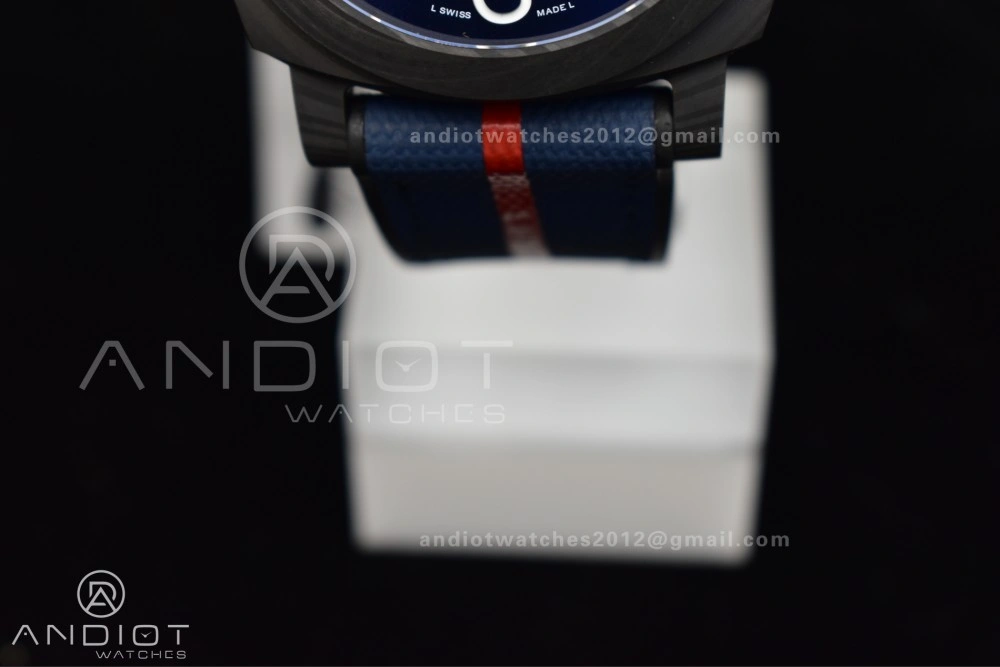 PAM1529 Luna Rossa Carbon-tech VSF 1:1 Best Edition on Blue Fabric Strap P.9010 Clone Fashionable 336