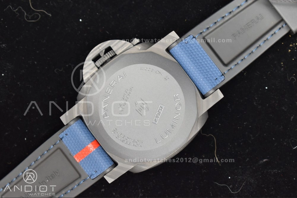PAM1529 Luna Rossa Carbon-tech VSF 1:1 Best Edition on Blue Fabric Strap P.9010 Clone Fashionable 336