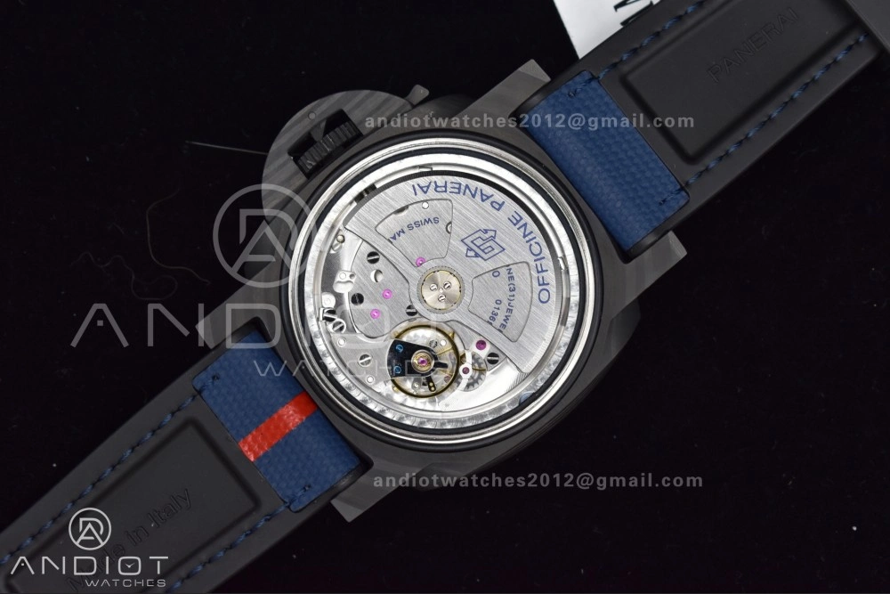 PAM1529 Luna Rossa Carbon-tech VSF 1:1 Best Edition on Blue Fabric Strap P.9010 Clone Fashionable 336