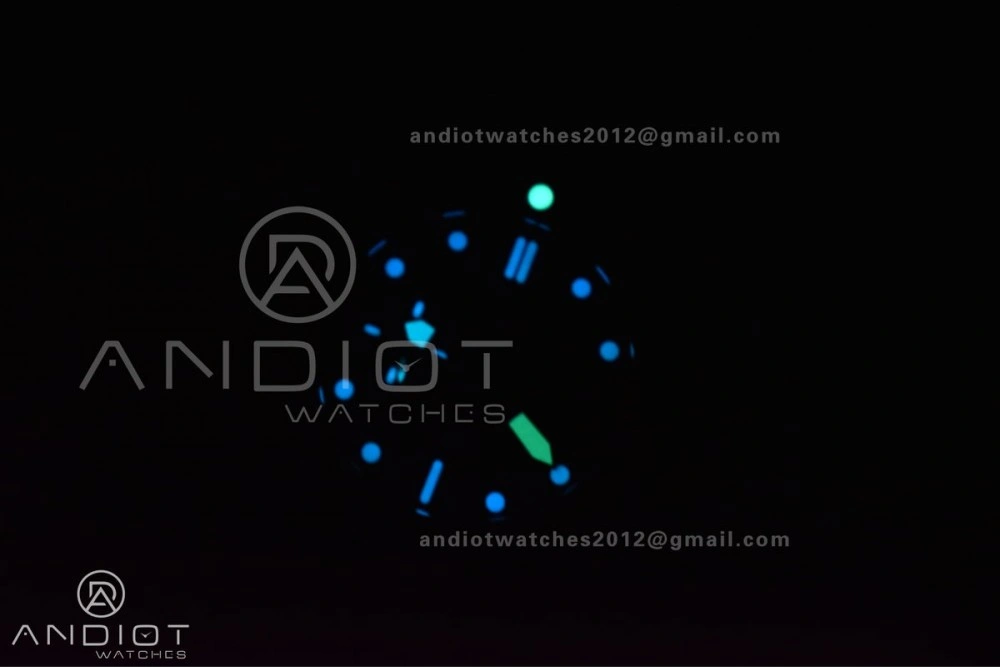 PAM1616 Carbotech 47mm VSF Best Edition Black Dial Blue Markers on Rubber Strap P.9010 Clone FastDry 345