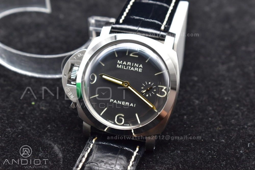 FlexibleFit PAM217 H XF 1:1 Best Edition Superlumed Dial on Black Leather Strap A6497 with Y-Incabloc 332