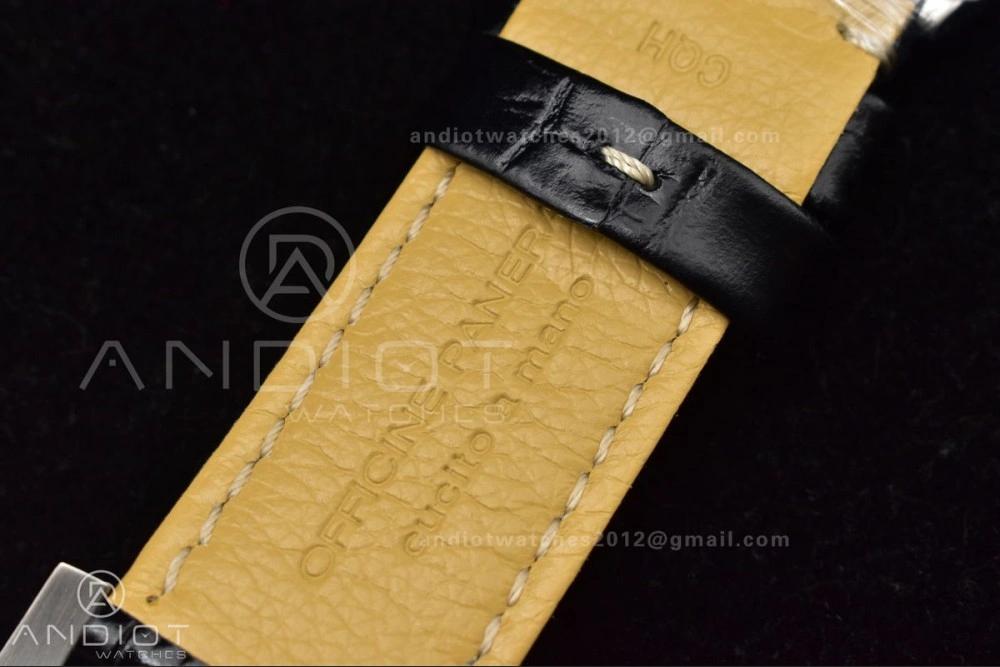 PAM217 H XF 1:1 Best Edition Superlumed Dial on Black Leather Strap A6497 with Y-Incabloc Sleek 993