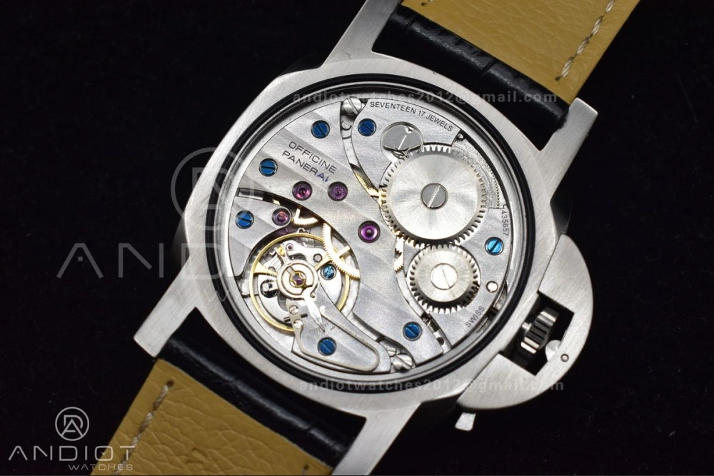 PAM217 H XF 1:1 Best Edition Superlumed Dial on Black Leather Strap A6497 with Y-Incabloc Sleek 993