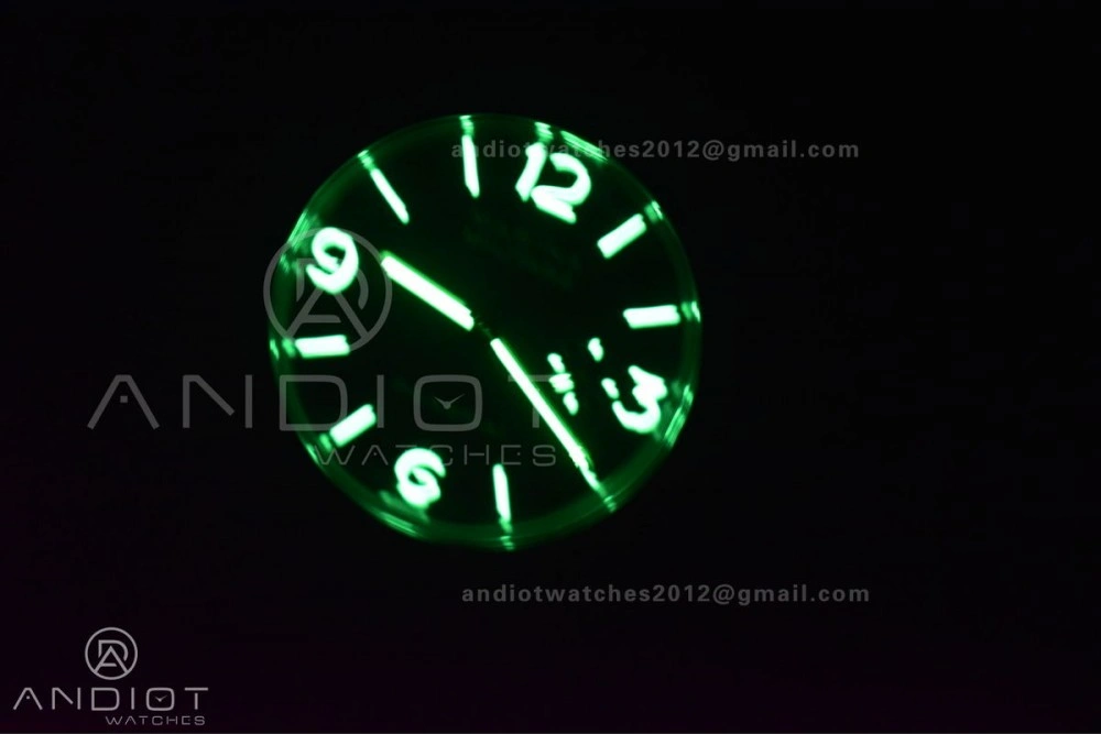 PAM217 H XF 1:1 Best Edition Superlumed Dial on Black Leather Strap A6497 with Y-Incabloc Sleek 993