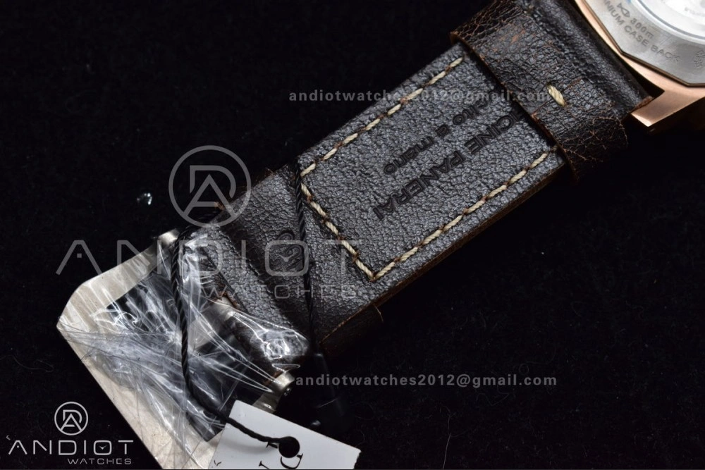 PAM382 N Bronzo VSF 1:1 Best Edition on Brown Distressed Calfskin Strap P.9000 Super Clone V Sleek 346
