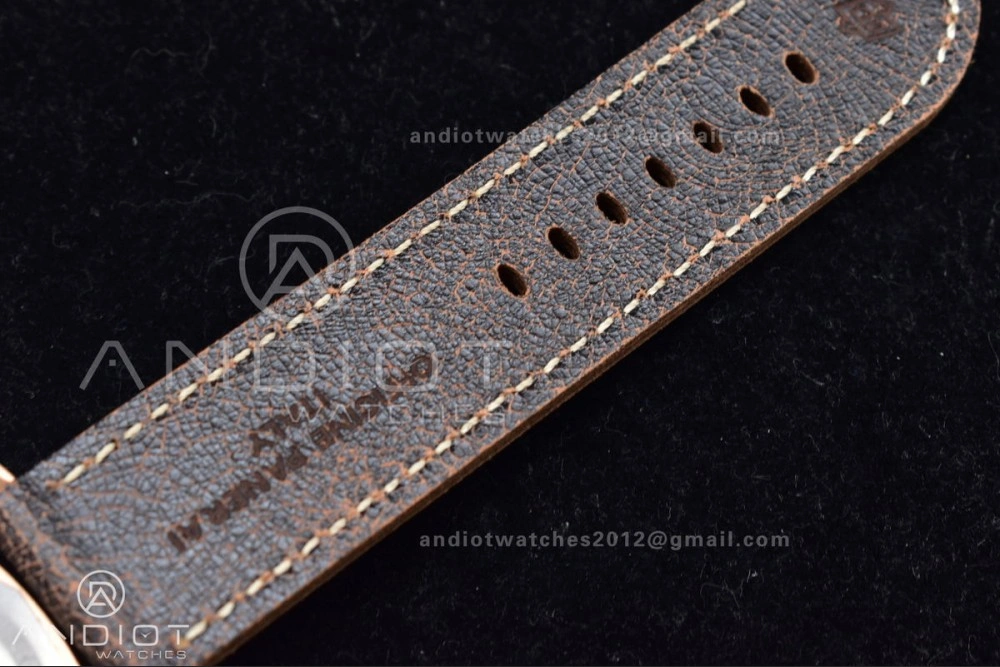 PAM382 N Bronzo VSF 1:1 Best Edition on Brown Distressed Calfskin Strap P.9000 Super Clone V Sleek 346