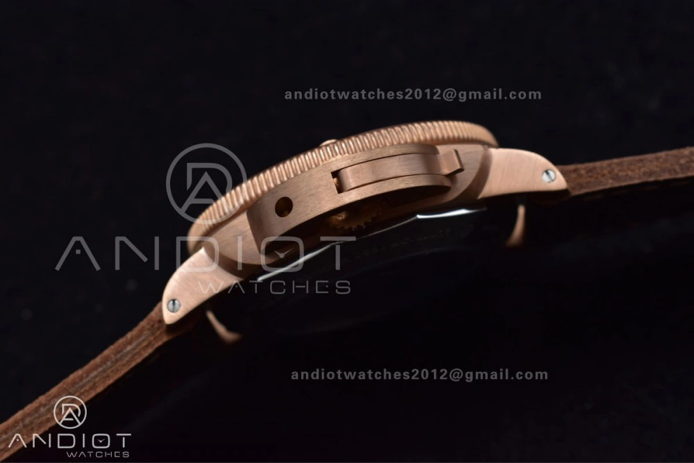 PAM382 N Bronzo VSF 1:1 Best Edition on Brown Distressed Calfskin Strap P.9000 Super Clone V Sleek 346