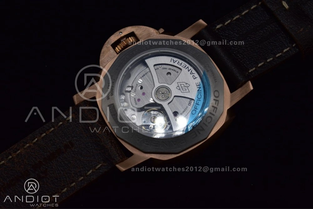 PAM382 N Bronzo VSF 1:1 Best Edition on Brown Distressed Calfskin Strap P.9000 Super Clone V Sleek 346