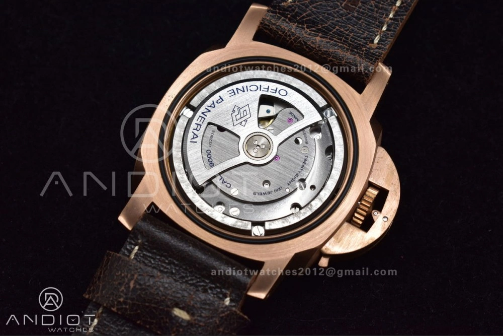 PAM382 N Bronzo VSF 1:1 Best Edition on Brown Distressed Calfskin Strap P.9000 Super Clone V Sleek 346