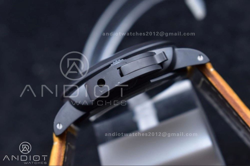 Original PAM441 O Real Ceramic SBF 1:1 Best Edition on Brown Asso Strap P.9001 Super Clone 442