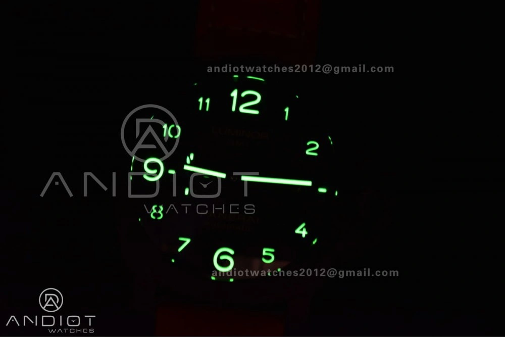 Original PAM441 O Real Ceramic SBF 1:1 Best Edition on Brown Asso Strap P.9001 Super Clone 442