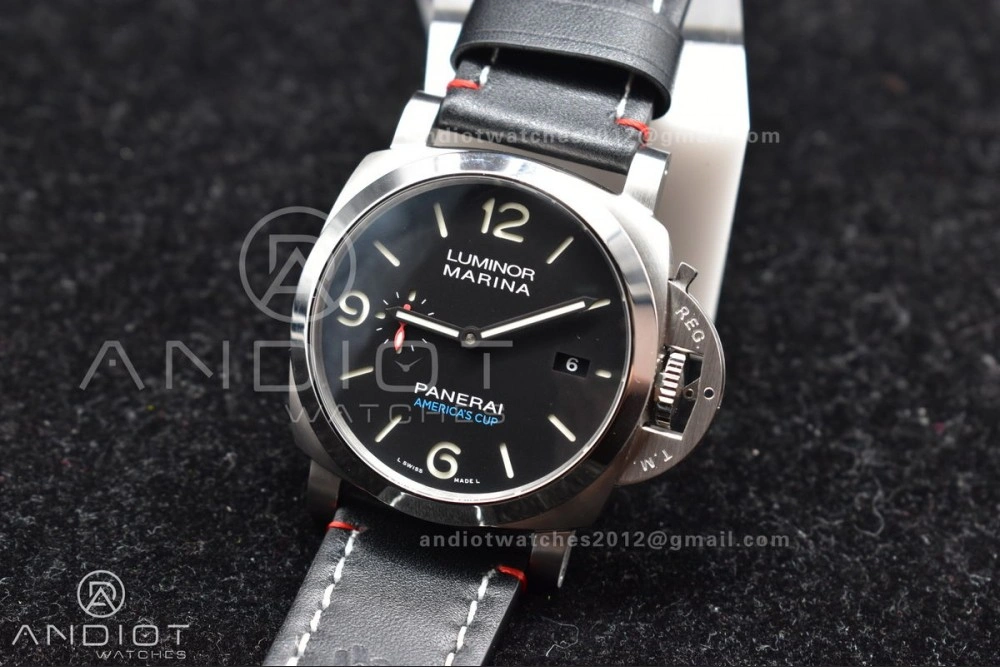 PAM732  TTF 1:1 Best Edition Dark Green Dial on Brown Leather Strap P Premium 355