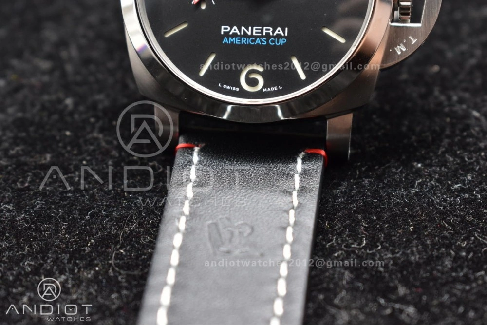 PAM732  TTF 1:1 Best Edition Dark Green Dial on Brown Leather Strap P Upgraded 999