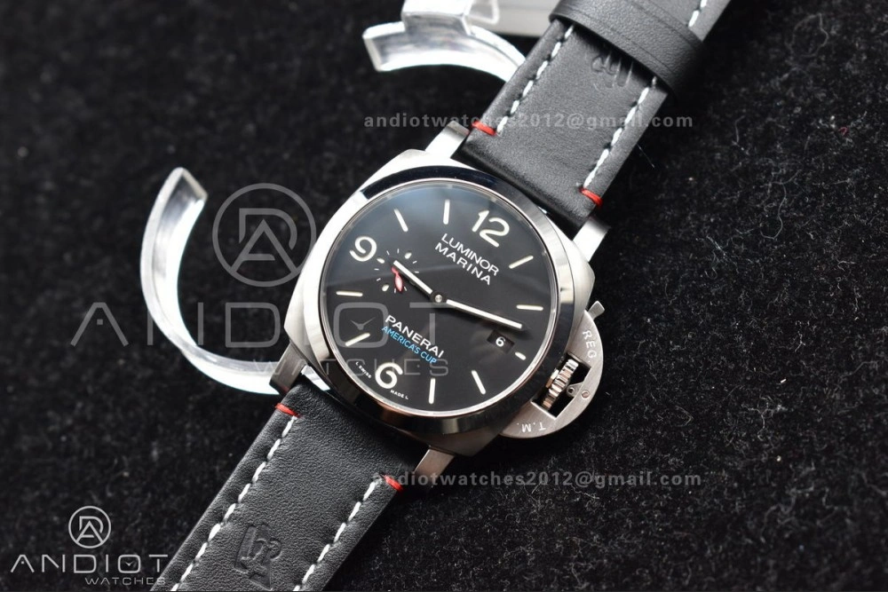 PAM732  TTF 1:1 Best Edition Dark Green Dial on Brown Leather Strap P Upgraded 999