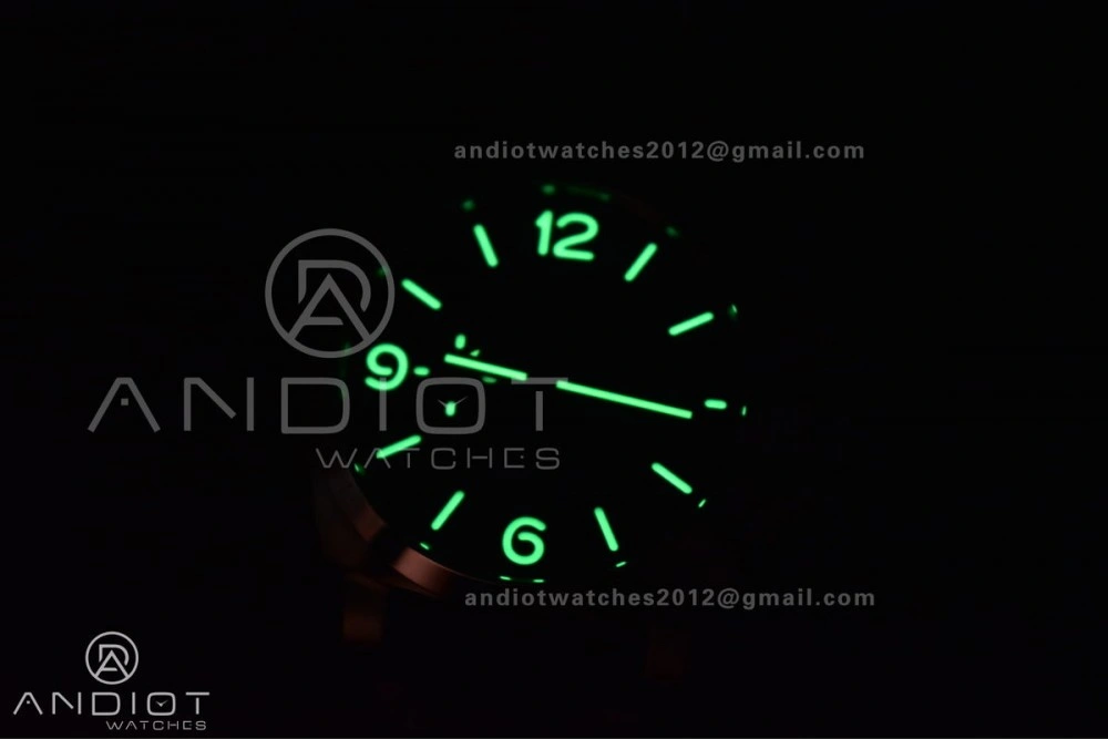PAM732  TTF 1:1 Best Edition Dark Green Dial on Brown Leather Strap P Upgraded 999