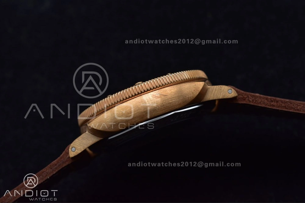 PAM968 V Bronzo VSF 1:1 Best Edition Brown Ceramic Bezel and Dial on Brown Calfskin Strap P.9010 Clone Functional 995