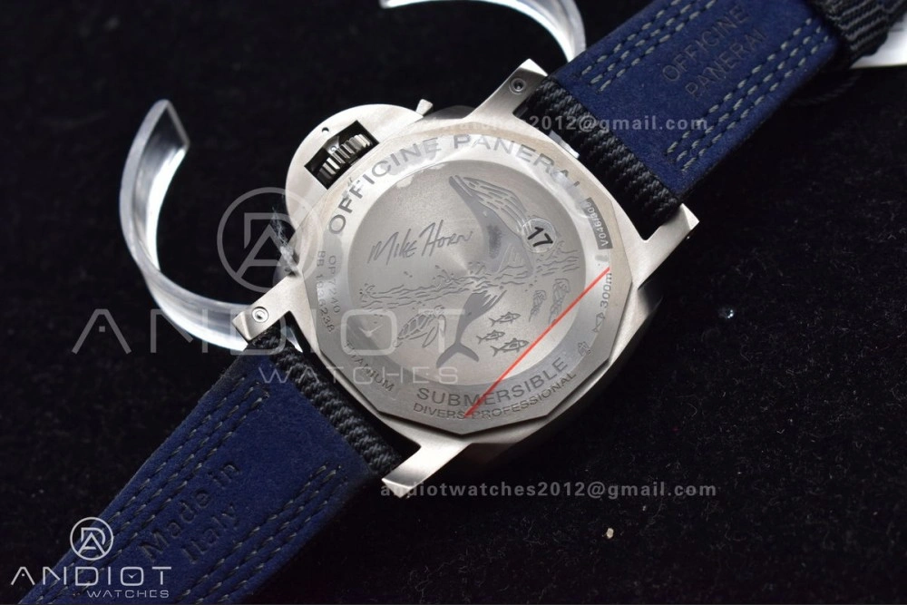 PAM984 Mike Horn Submersible VSF 1:1 Best Edition Black Dial on Black Nylon Strap P.9010 Clone TechFriendly 996