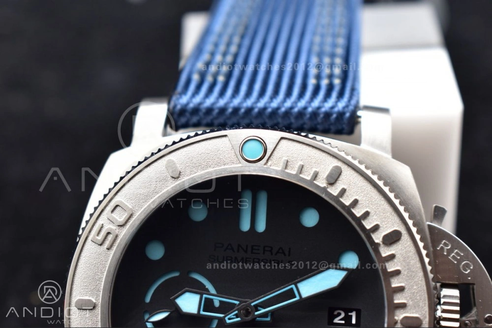 Durable PAM985 Mike Horn Submersible Tit Blue TI NY VSF P 351