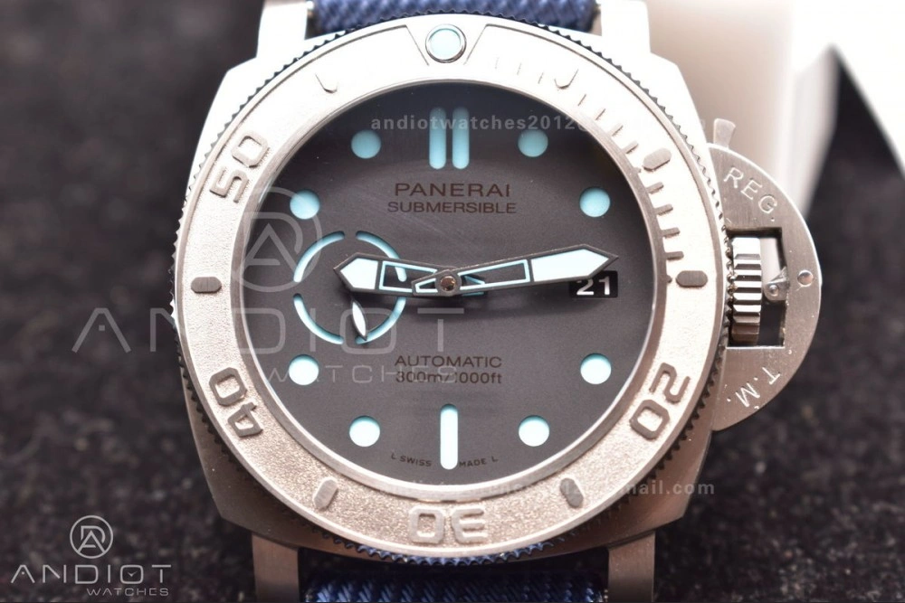 Durable PAM985 Mike Horn Submersible Tit Blue TI NY VSF P 351