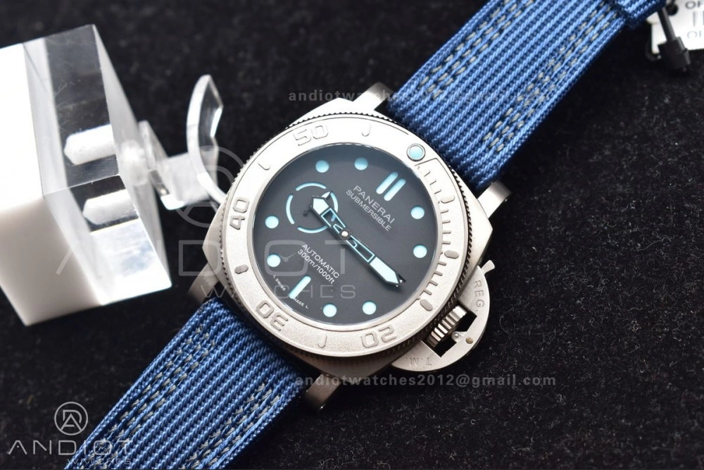 Durable PAM985 Mike Horn Submersible Tit Blue TI NY VSF P 351