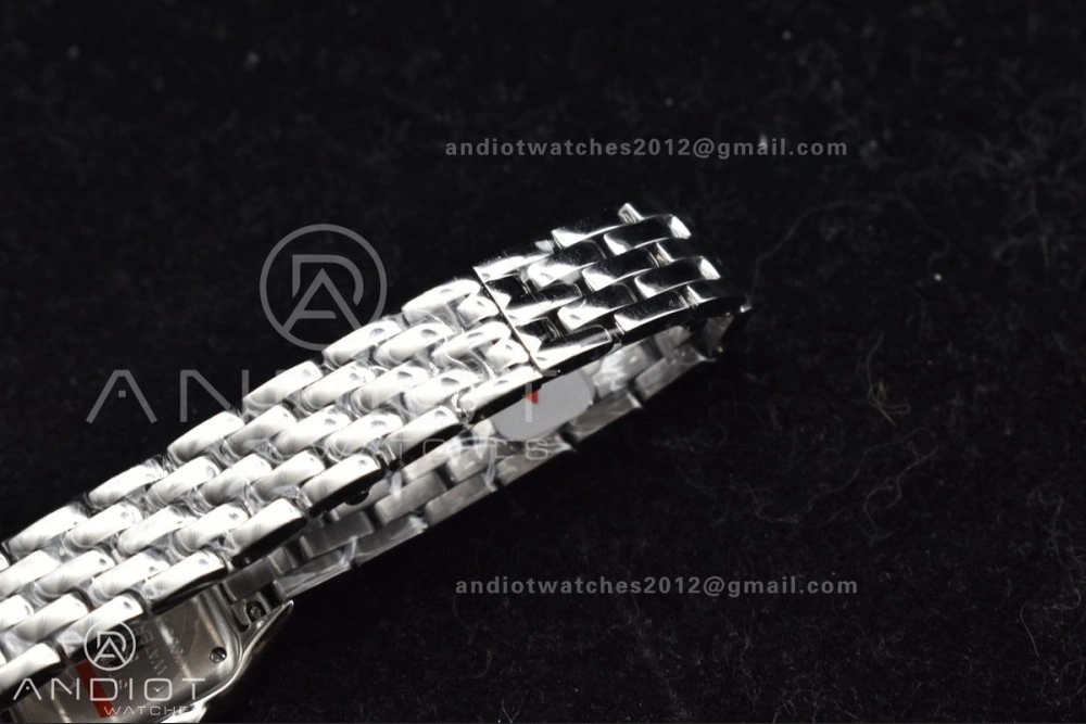 Panthère 22mm BVF 1:1 Best Edition SS White Dial Diamonds Bezel on SS Bracelet Ronda Quartz Neat 1006