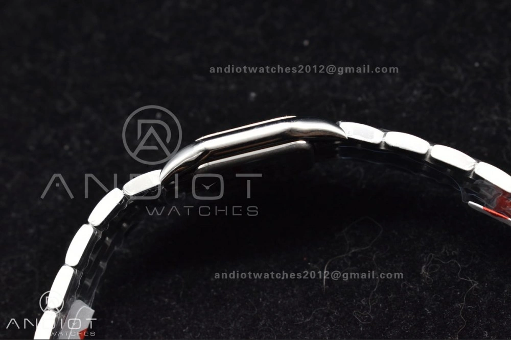 Panthère 22mm BVF 1:1 Best Edition SS White Dial Diamonds Bezel on SS Bracelet Ronda Quartz Neat 1006