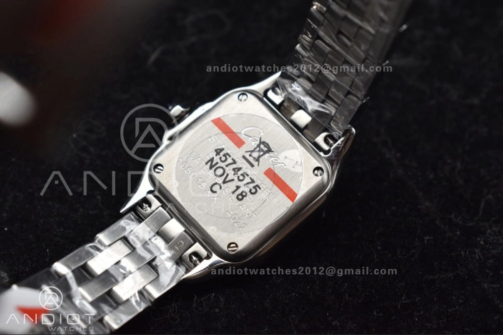 Panthère 22mm BVF 1:1 Best Edition SS White Dial Diamonds Bezel on SS Bracelet Ronda Quartz Neat 1006