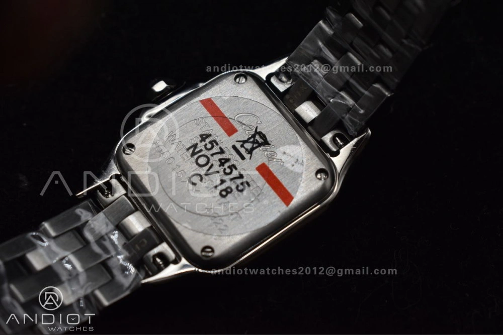Panthère 22mm BVF 1:1 Best Edition SS White Dial Diamonds Bezel on SS Bracelet Ronda Quartz Neat 1006